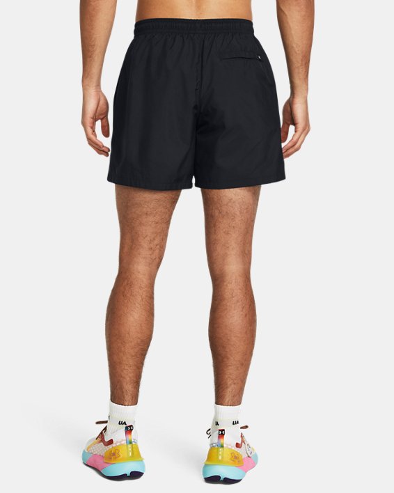 Men's UA Woven Volley Pride Shorts in Black image number 1